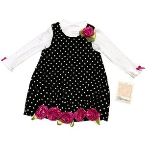 BONNIE BABY GIRL TWO PIECES SET DRESS‎ OUTFIT 24 MOS NEW WITH TAG